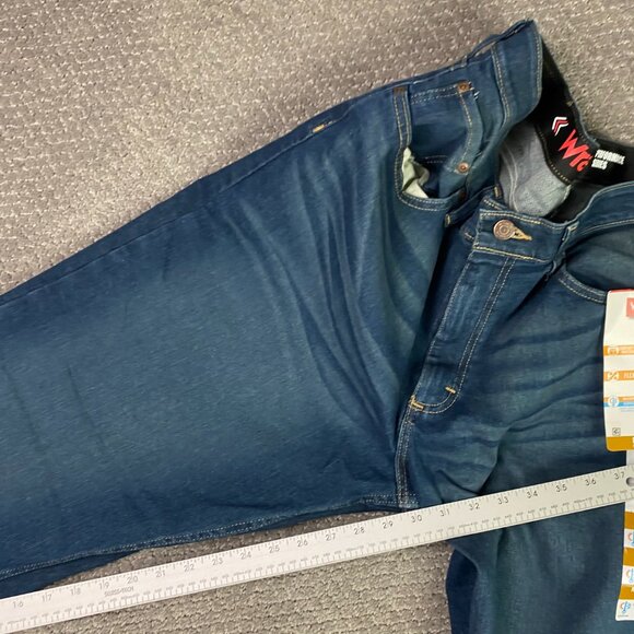 NWT Wrangler Five Star Relaxed Fit Jeans Men's 34 x 30 Performance Series Blue - Picture 13 of 14